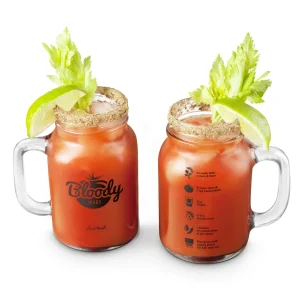 Bloody Mary Mason Jar Glasses - Set of 2