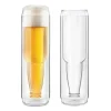 Bottoms Up - Double-Wall Beer Can Glass Set - Set of 2