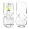 Bubbles Seltzer / Bubbly Beverage Glasses - Set of 2 - 17 oz (500 ml)