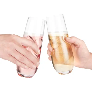 Bubbles Sparkling, Champagne, Bubbly Glass Set with Opener - 10 oz (300 ml)