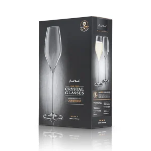 Champagne Lead-Free Crystal Glasses - Set of 2