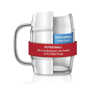 Double-Wall Beer Keg Mug