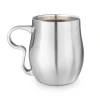 Double-Wall Brushed Stainless Steel Curvy Cup