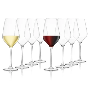 Everyday Lead-Free Crystal Wine Glasses - Set of 6