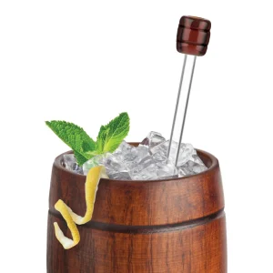 Glass Barrel Drink Stirrers - Set of 6