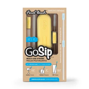 GoSip Glass Reusable Straws - Sky Blue