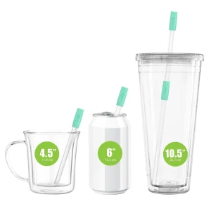 GoSip Glass Reusable Straws - Sky Blue