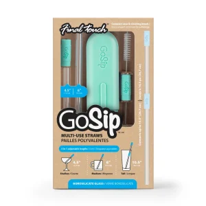 GoSip Glass Reusable Straws - Sky Blue