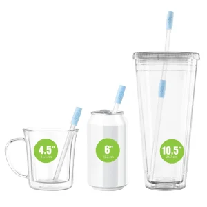 GoSip Glass Reusable Straws - Sky Blue