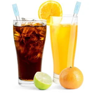 GoSip Glass Reusable Straws -Translucent Blue