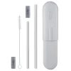 GoSip Stainless Steel Reusable Straws - Grey
