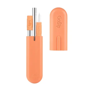 GoSip Stainless Steel Reusable Straws - Grey