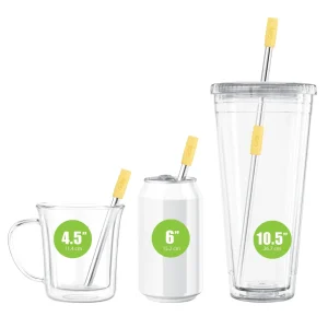 GoSip Stainless Steel Reusable Straws - Grey