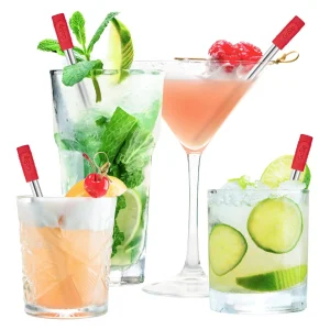 GoSip Stainless Steel Reusable Straws - Grey