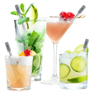 GoSip Stainless Steel Reusable Straws - Grey