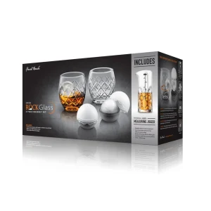 Hand-Cut On The Rock Glass 5 Piece Set