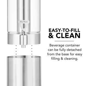 1.5 L Stainless Steel & Glass Beverage Dispenser