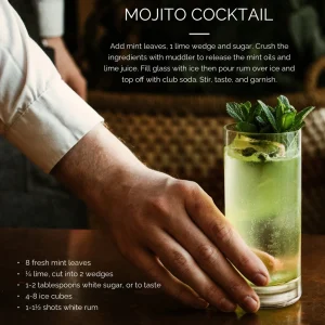 Mojito Glass & Muddler Set