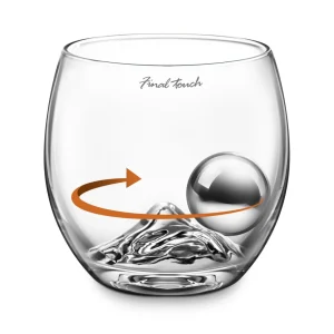 On The Rock Glass with Chilling Ball & Tongs