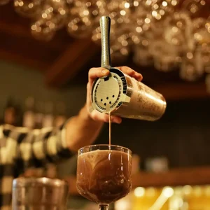 4 Piece Bar Tool Set with Stand - Copper Metal Handles