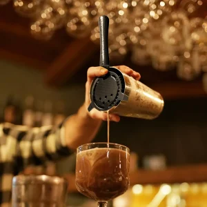 4 Piece Bar Tool Set with Stand - Copper Metal Handles