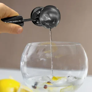 4 Piece Bar Tool Set with Stand - Copper Metal Handles