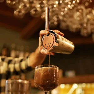 4 Piece Bar Tool Set with Stand - Copper Metal Handles