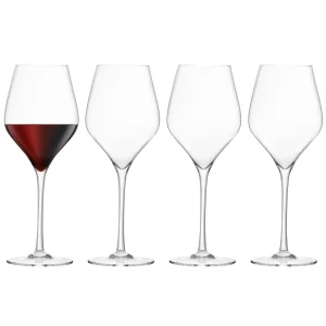 Red Wine Lead-Free Crystal Glasses - Set of 2