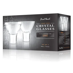 Sake Lead-Free Crystal Glasses - Set of 2