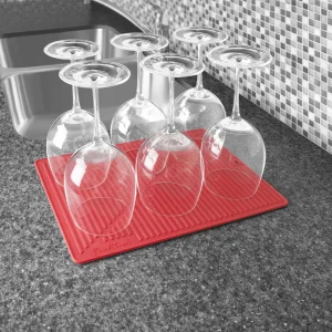 Silicone Glass Drying Mat - Black