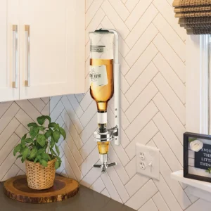 Single Bottle LED Wall / Table Mounted Liquor Dispenser