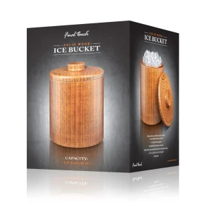 Solid Wood Ice Bucket 1.25 Quart - 40 oz