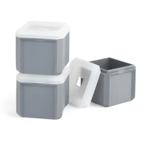 Stackable 1 3/4" Extra-Large Cube Ice Moulds - Set of 3