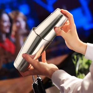 Stainless Steel Boston Cocktail Shaker with Antique Copper Finish (Single Wall)