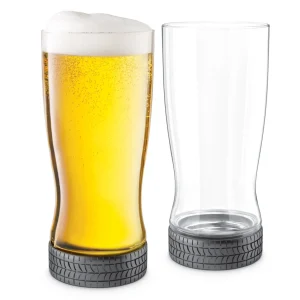 Wheel'n 25 oz / 750 ml Racing Tire Beer Glass