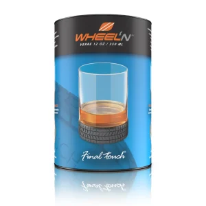 Wheel'n 12 oz / 350 ml Racing Tire Glass