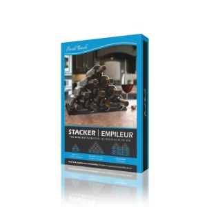 Wine Bottle Stacker - 2 Piece - White