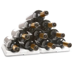 Wine Bottle Stacker - 2 Piece - White