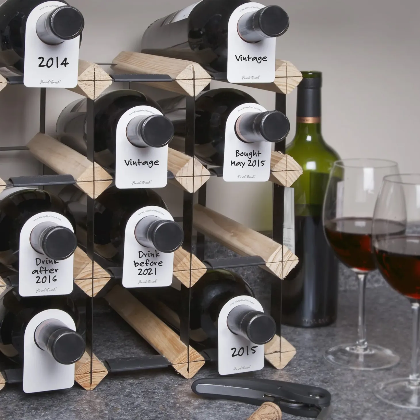 Wine Bottle Tags - 48 Tags