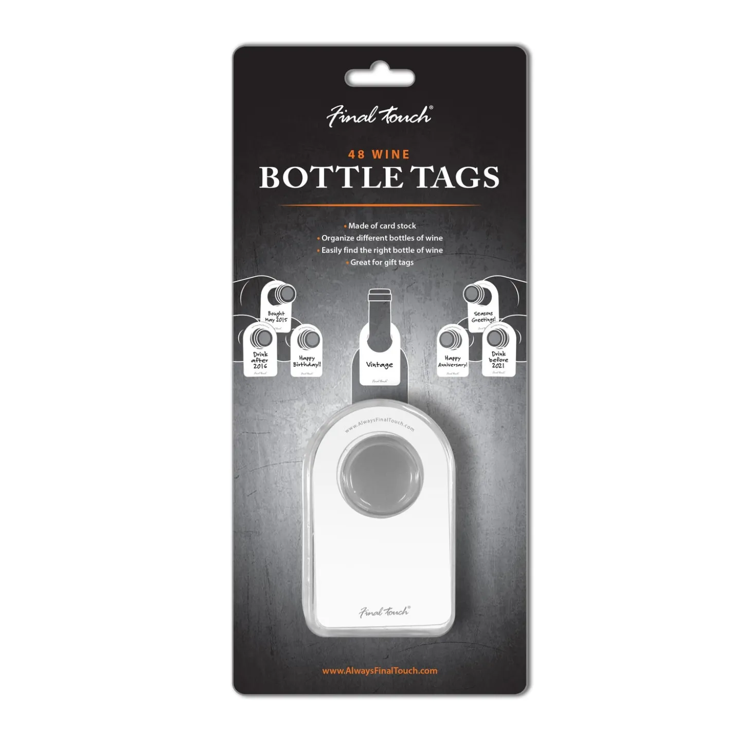 Wine Bottle Tags - 48 Tags